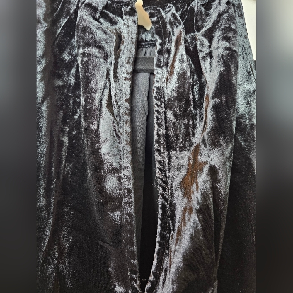 Anthropologie The Somerset Mini Dress: Women's BLACK Velvet Halter Edition 2X - Picture 8 of 9